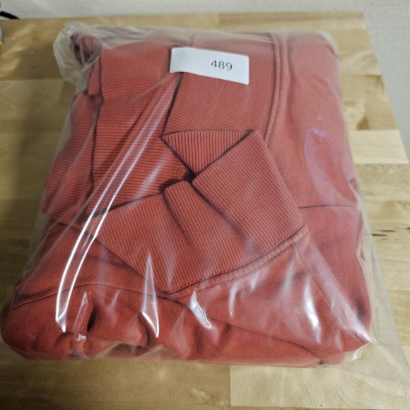 Quiksilver Hoodies Mens Large Red Tropical‎ Lines Screen Fleece Pullover - Picture 11 of 11